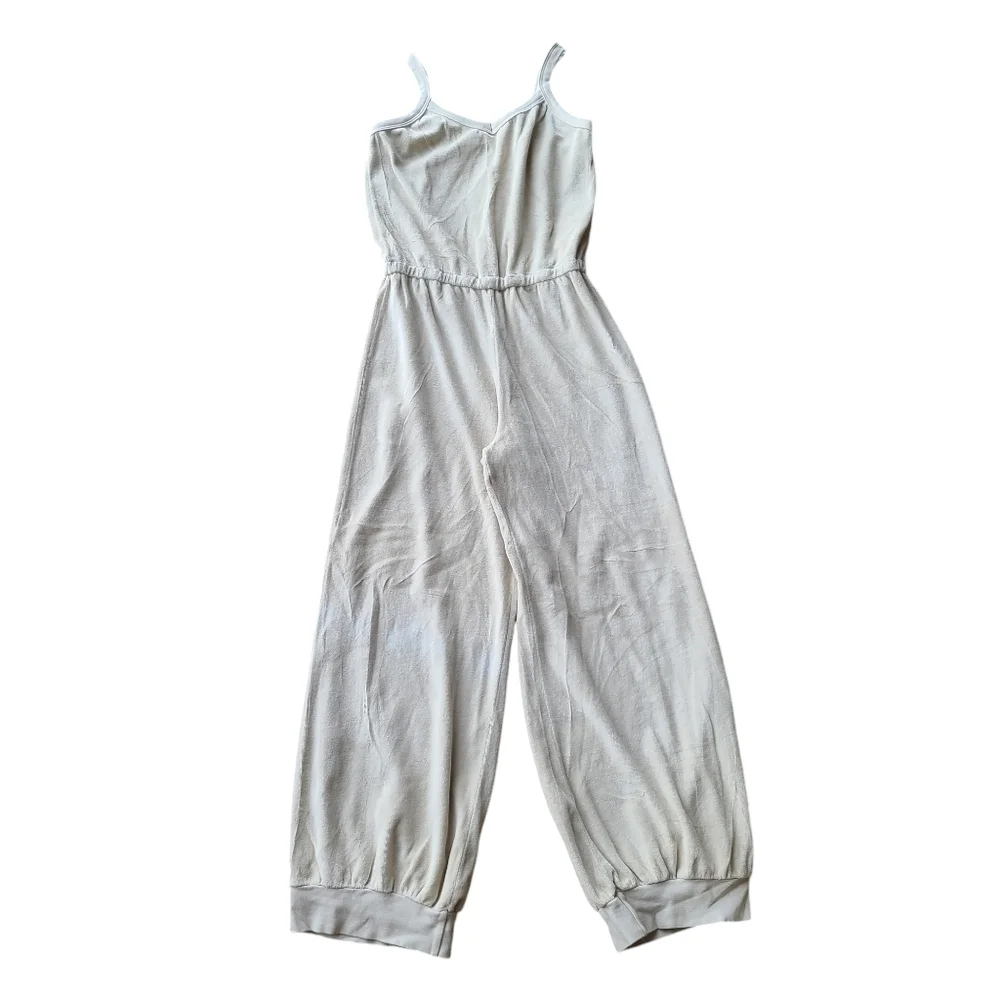 New Suzie Suzi Kondi Giorgi Tank Jumpsuit XS Natural Dorset Velour